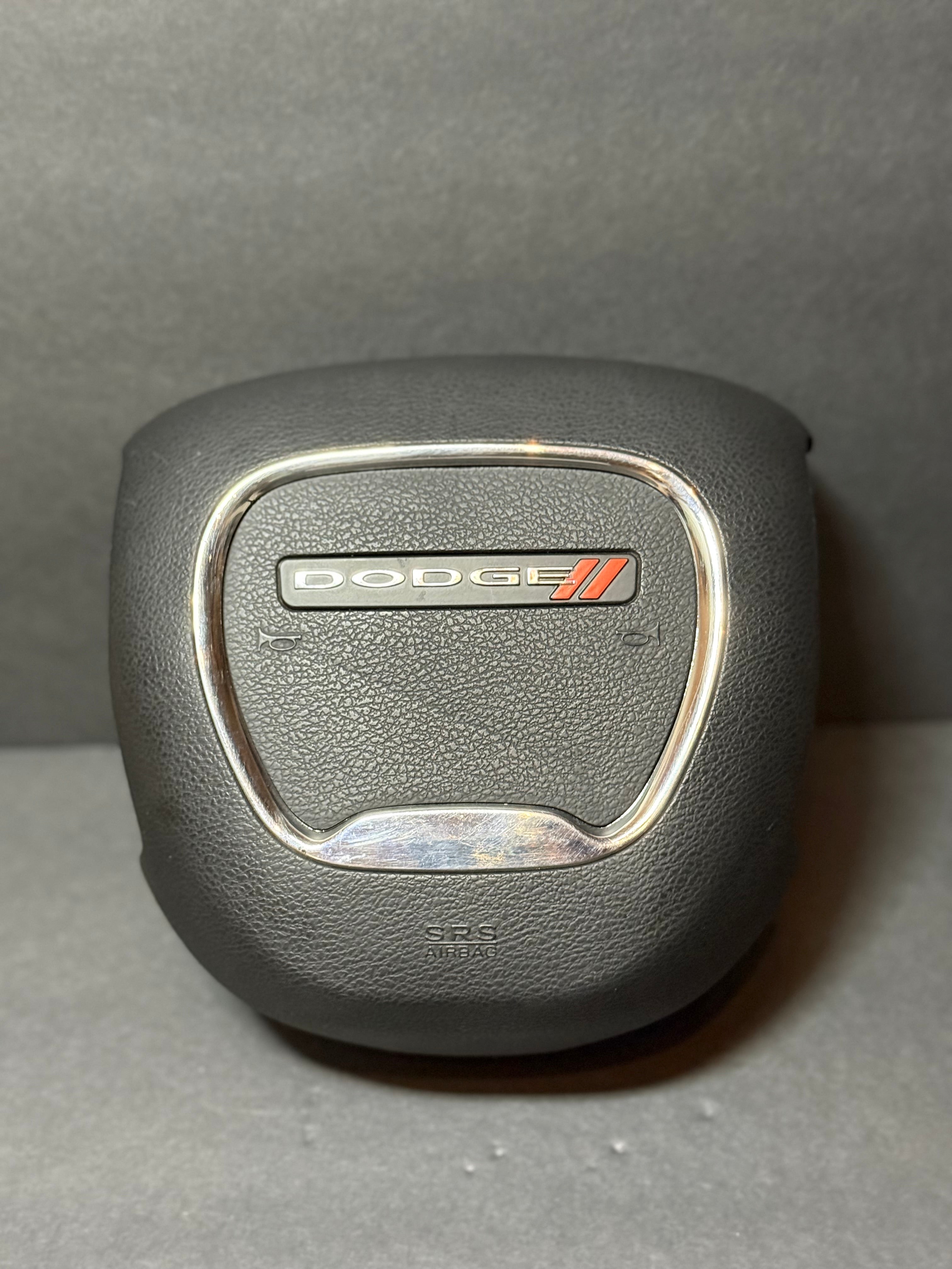 USED 15 16 17 18 19 20 21 2022 2023 DODGE CHALLENGER DRIVER STEERING WHEEL SRS AIRBAG BLACK.