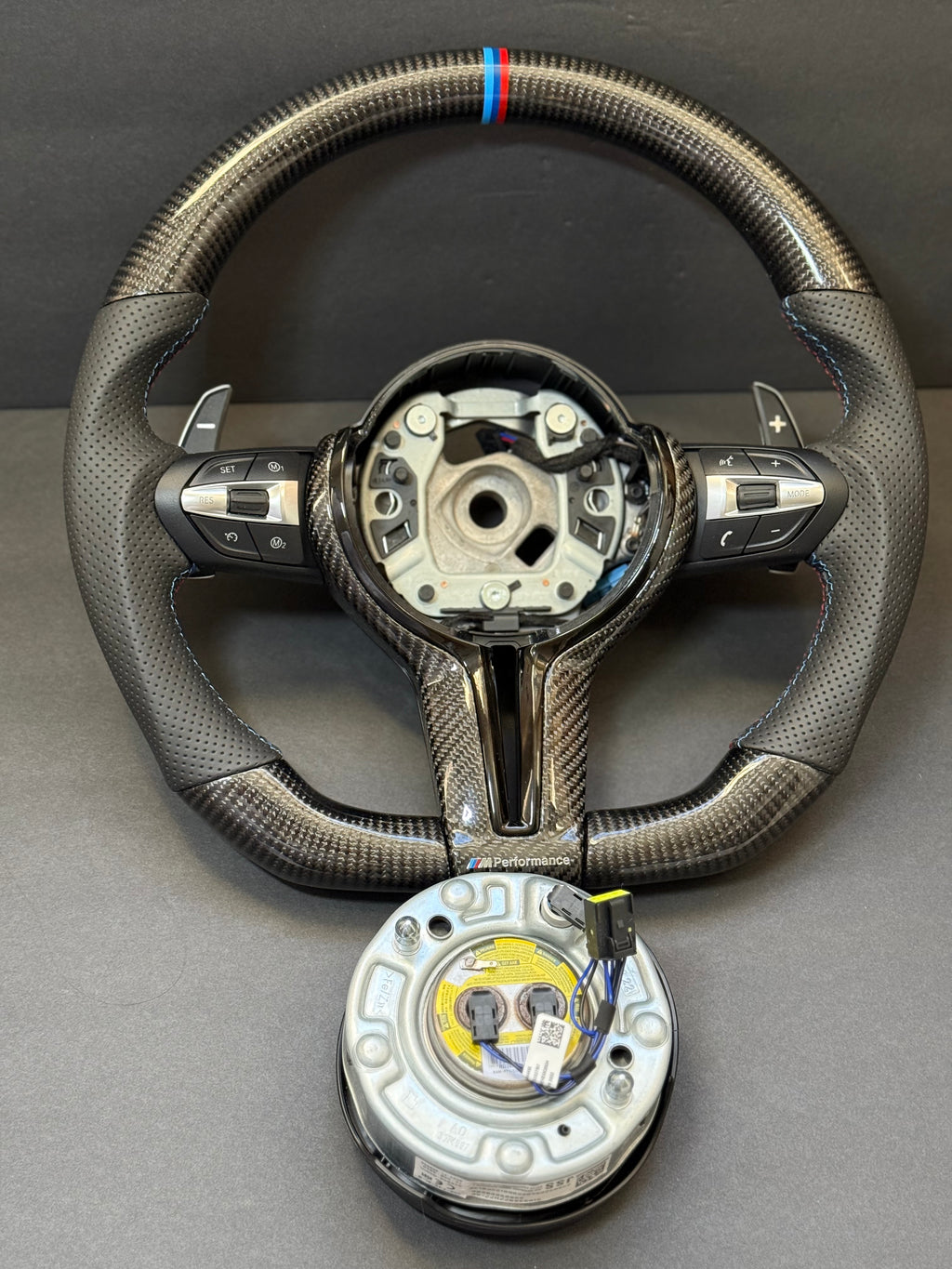 BMW Real Carbon Fiber M SPORT Steering Wheel F30 F32 F22 F15 F16 M3 M4 M2 X1 X5 X6 320i 2012-2018.