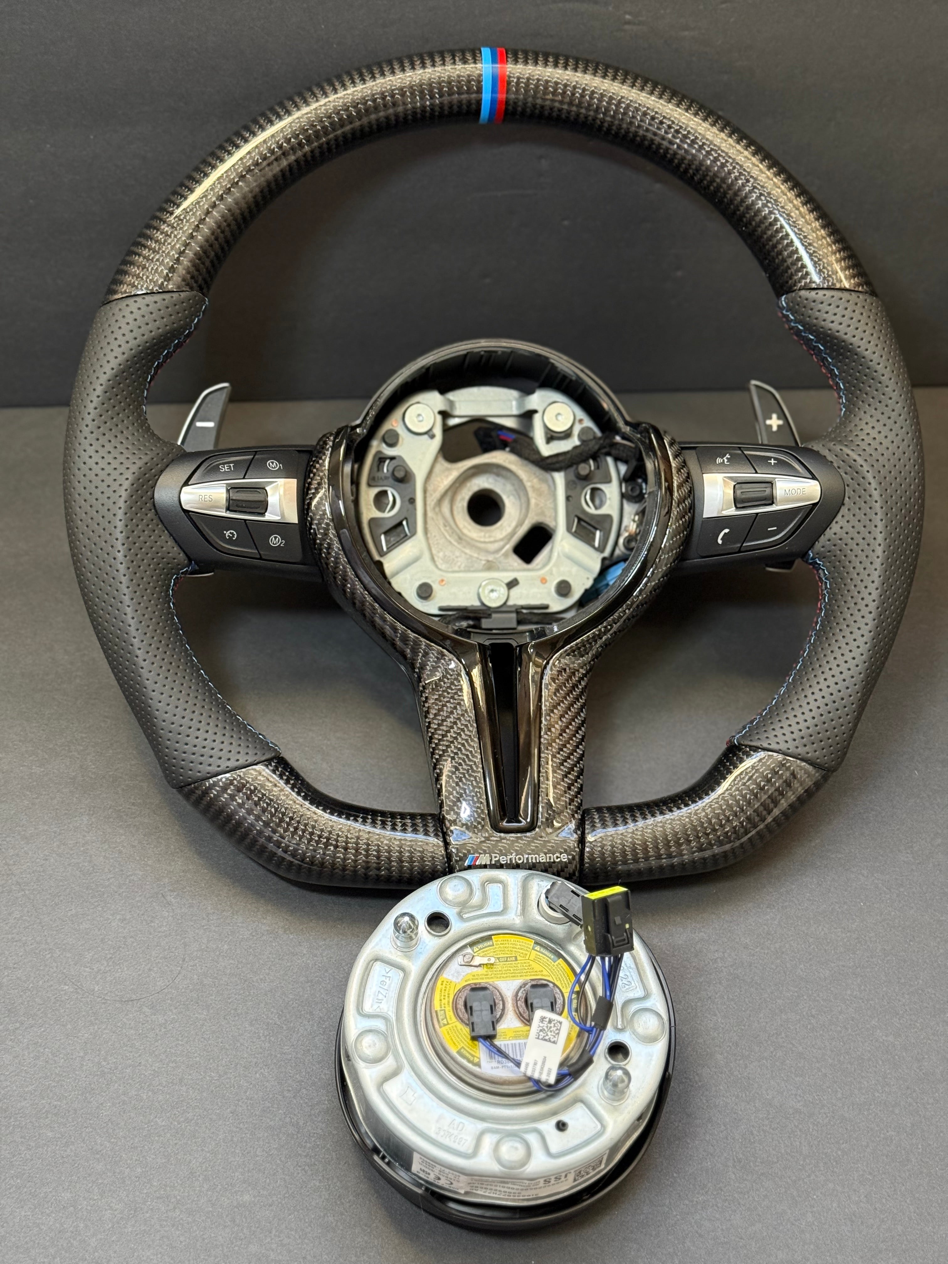 BMW Real Carbon Fiber M SPORT Steering Wheel F30 F32 F22 F15 F16 M3 M4 M2 X1 X5 X6 320i 2012-2018.