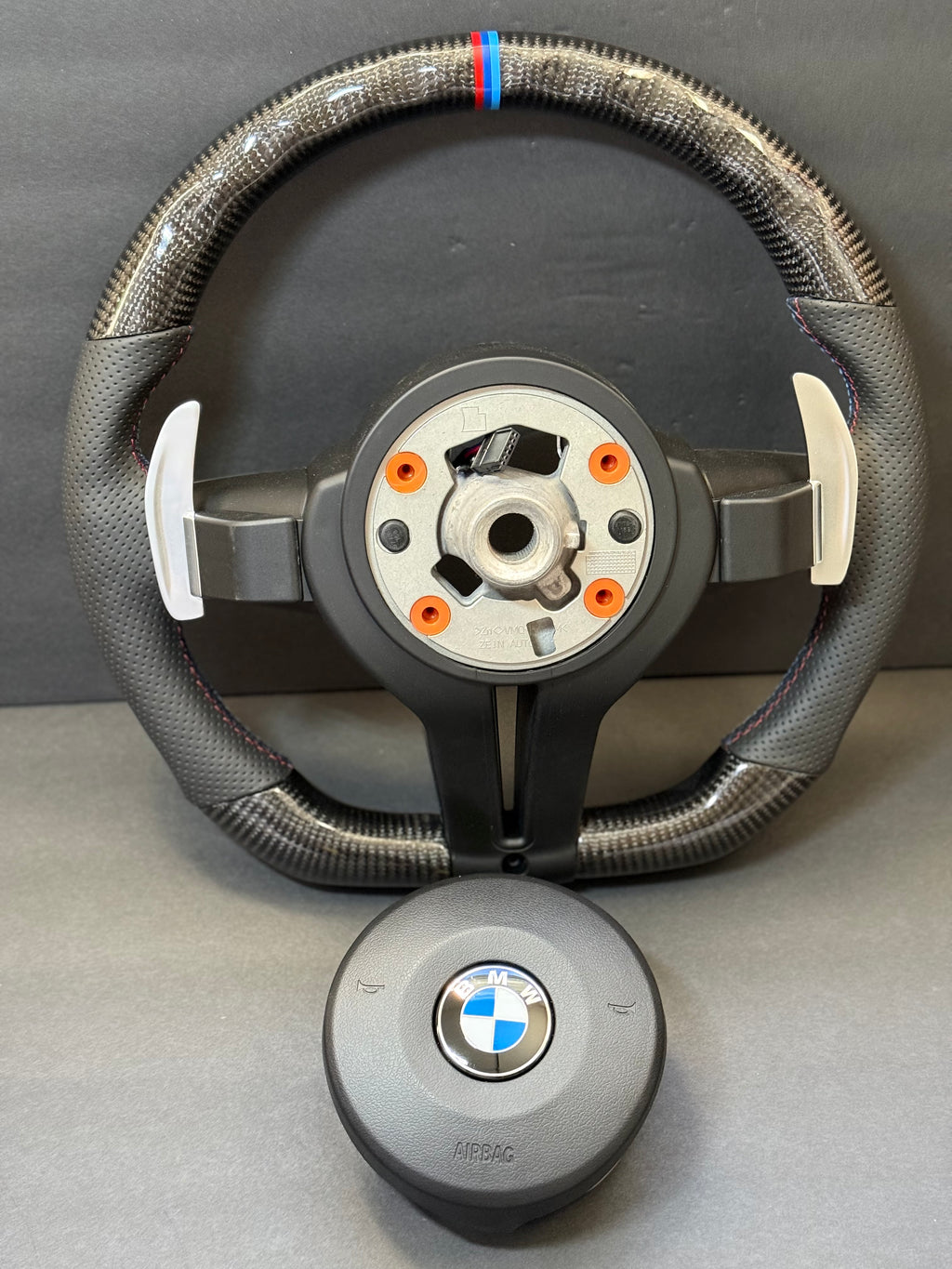 BMW Real Carbon Fiber M SPORT Steering Wheel F30 F32 F22 F15 F16 M3 M4 M2 X1 X5 X6 320i 2012-2018.