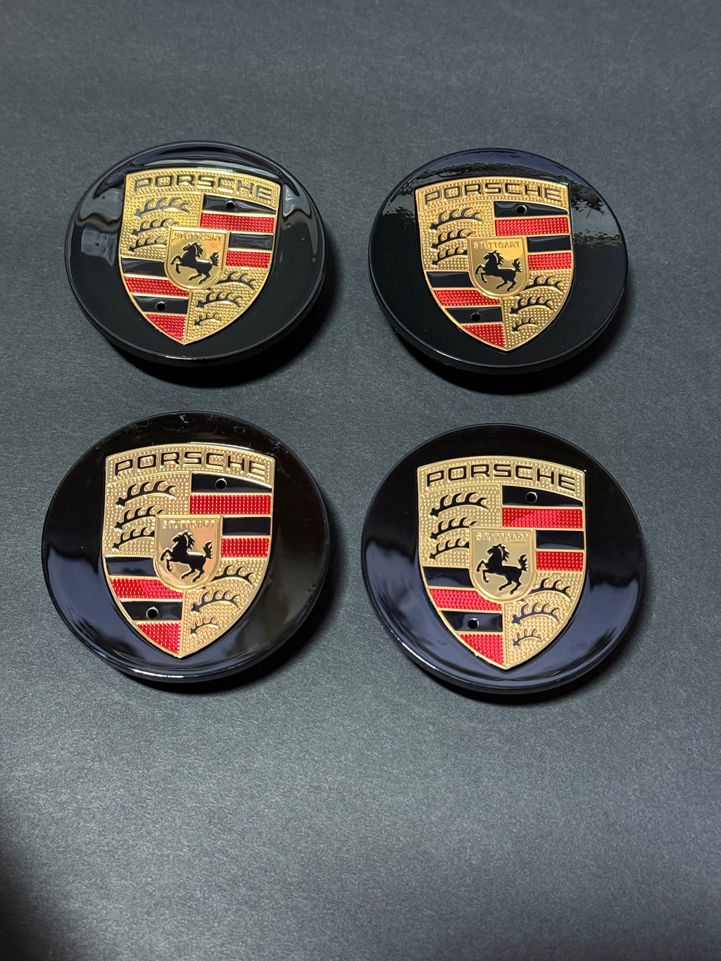 Set Of 4 Porsche Classic Hub Caps 65mm Fits Most OEM Porsche Wheels.