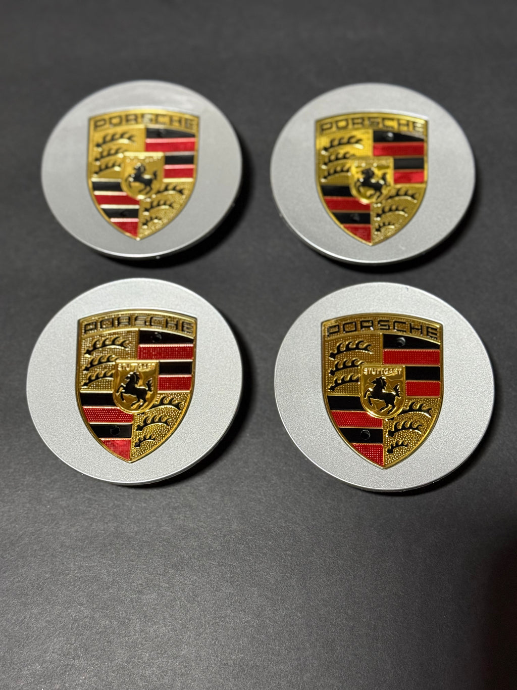Set Of 4 Porsche Classic Hub Caps 76mm Fits Most OEM Porsche Wheels.