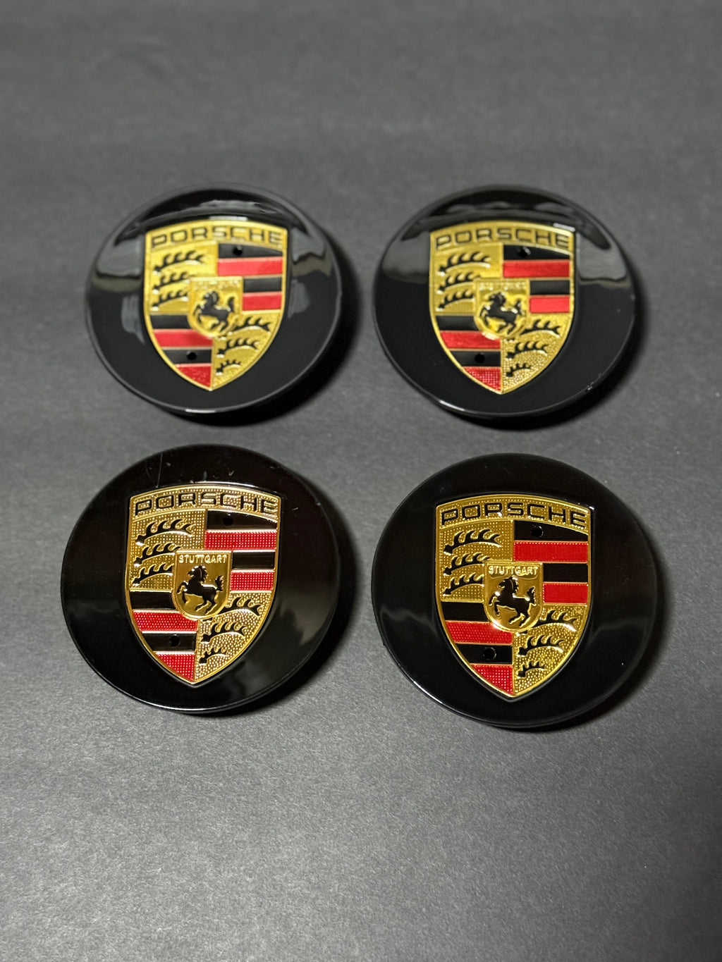 Set Of 4 Porsche Classic Hub Caps 76mm Fits Most OEM Porsche Wheels.