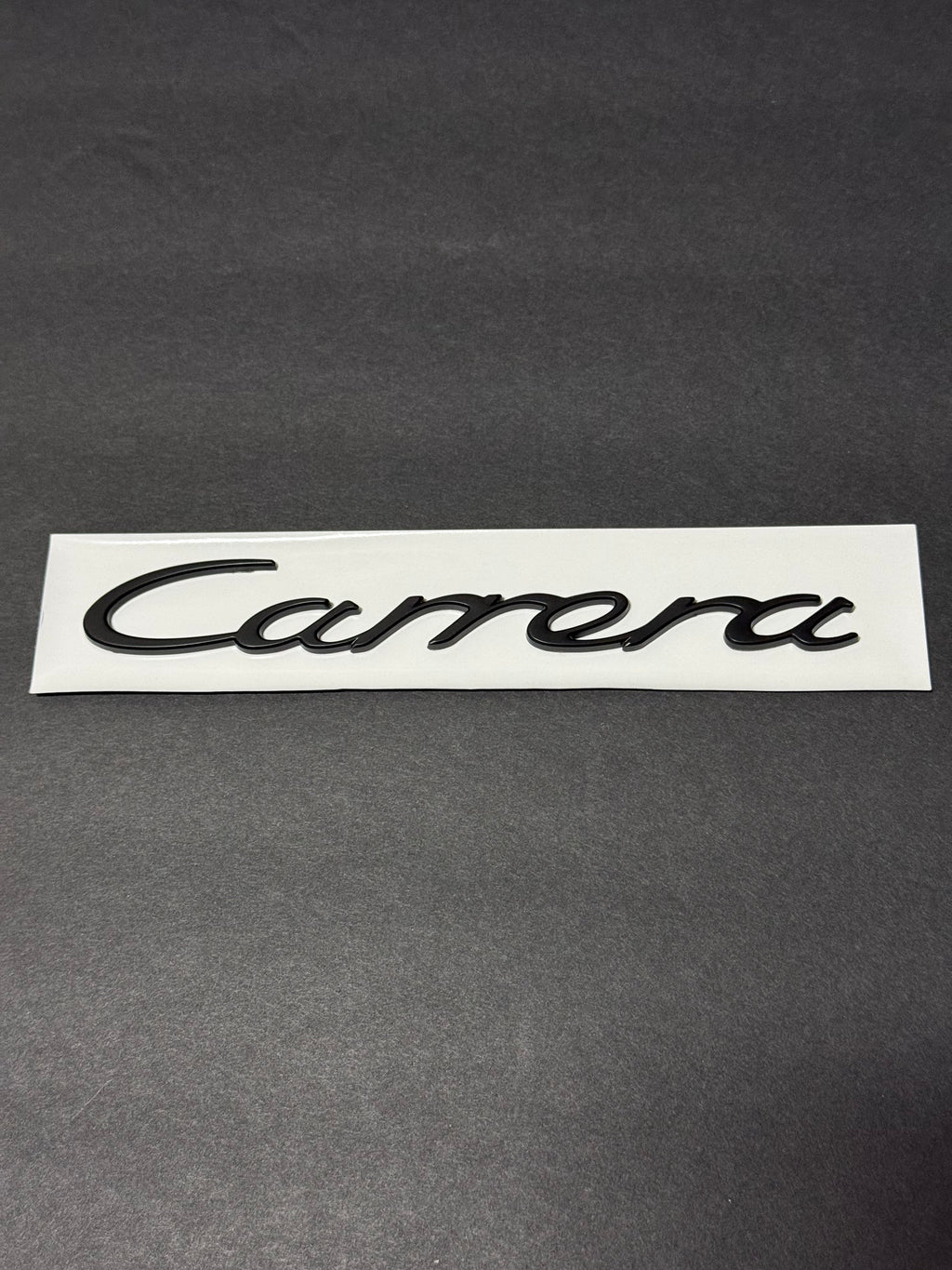 911 559 037 00 70C Genuine Porsche 911 964 "CARRERA" Emblem Insignia Logo Script Rally Black.