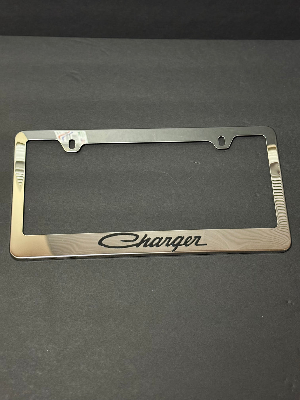 Charger Chrome License Plate Frame (2 Holes).