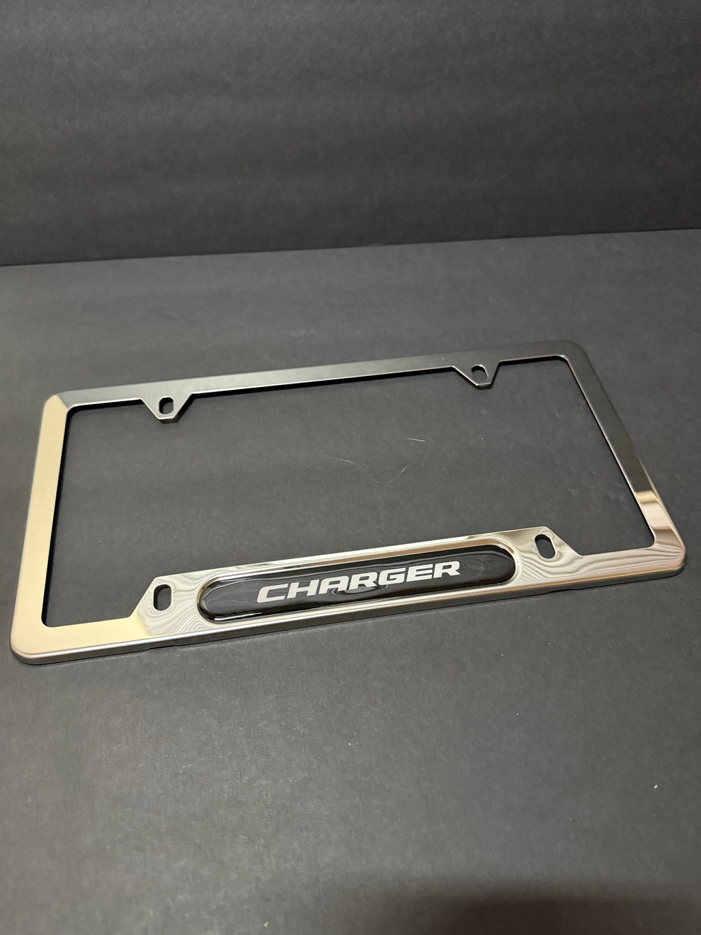 Charger Chrome License Plate Frame (4 Holes).