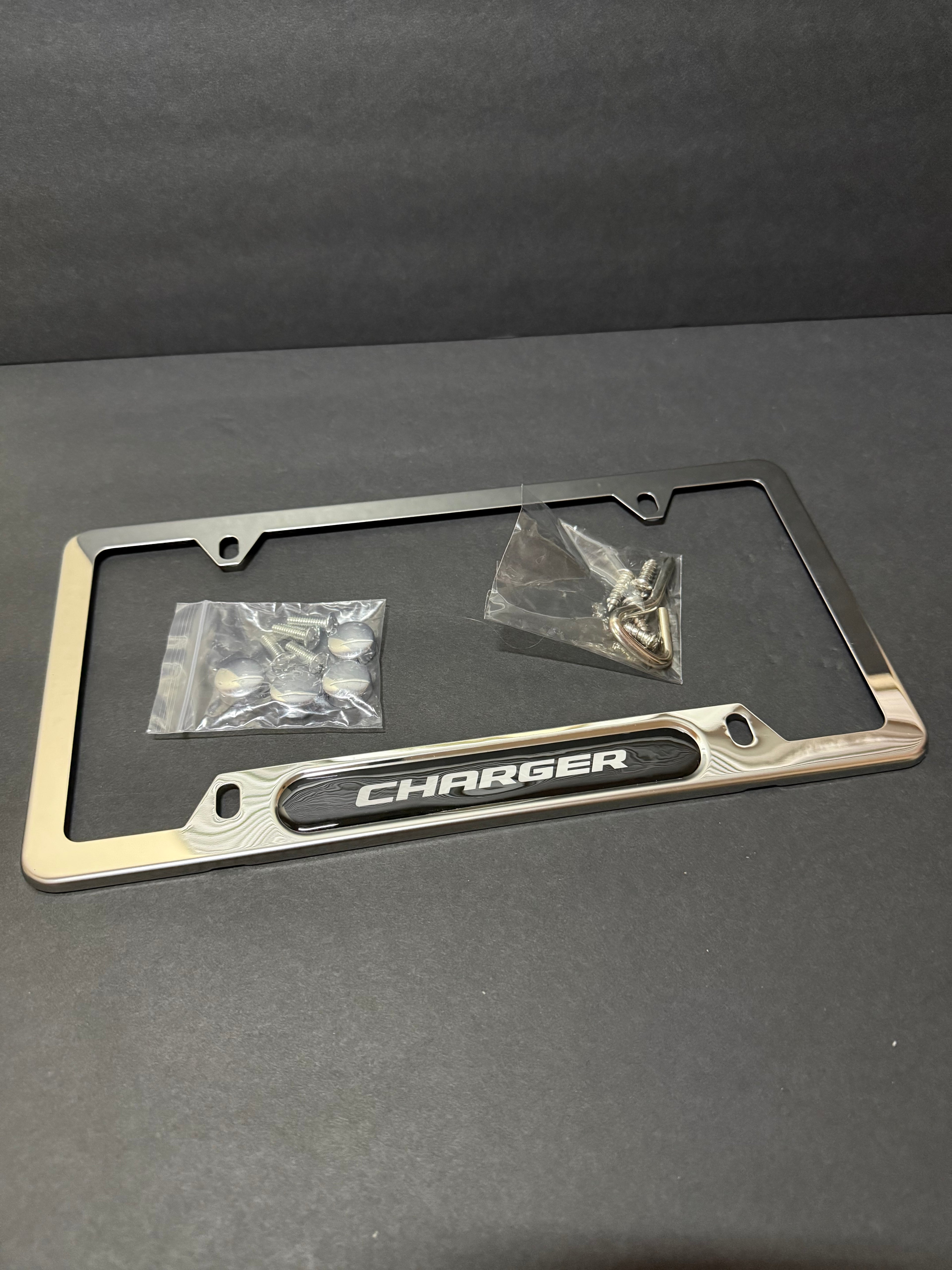Charger Chrome License Plate Frame (4 Holes).