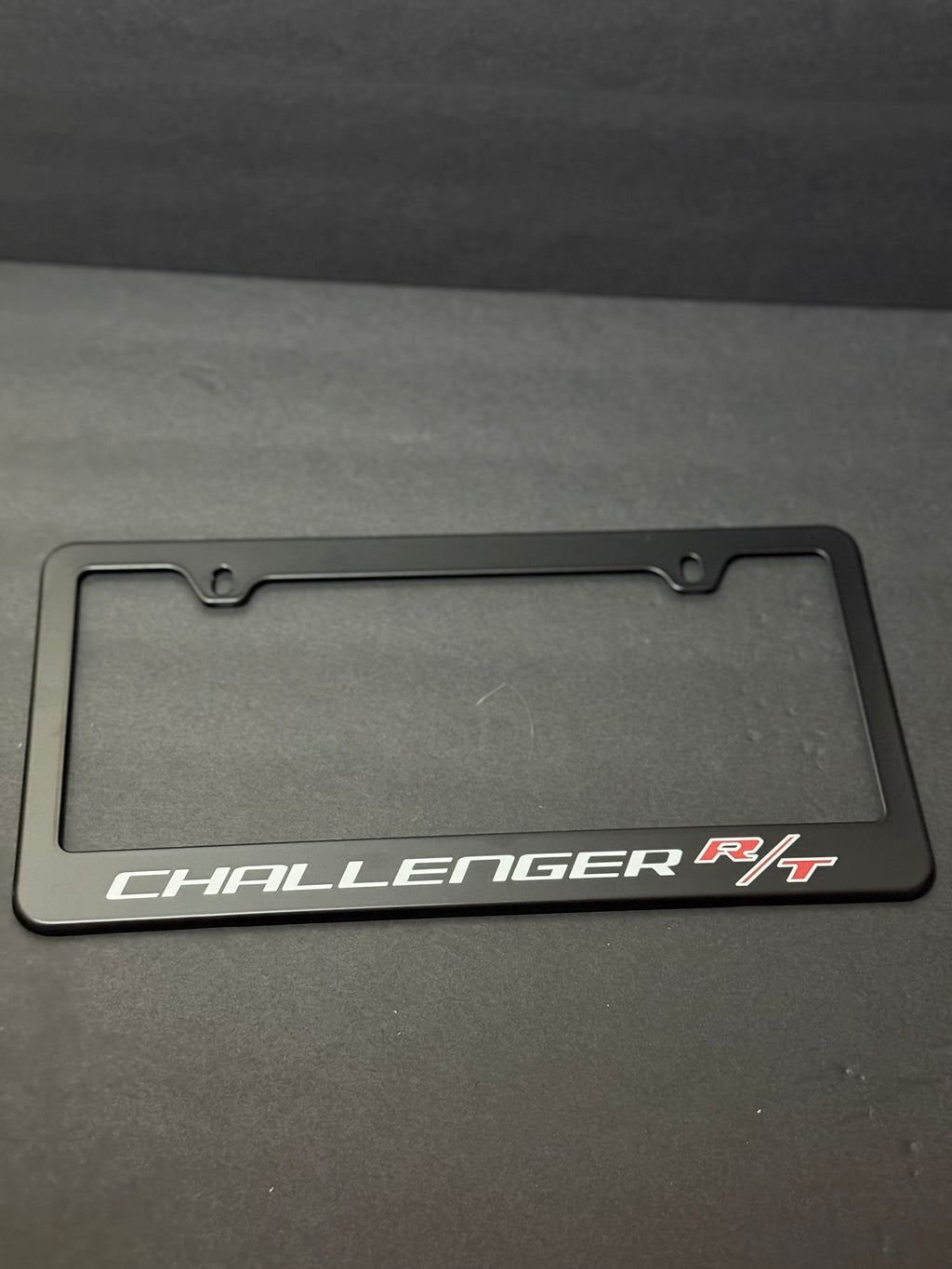 Challenger R/T Black License Plate Frame (2 Holes).