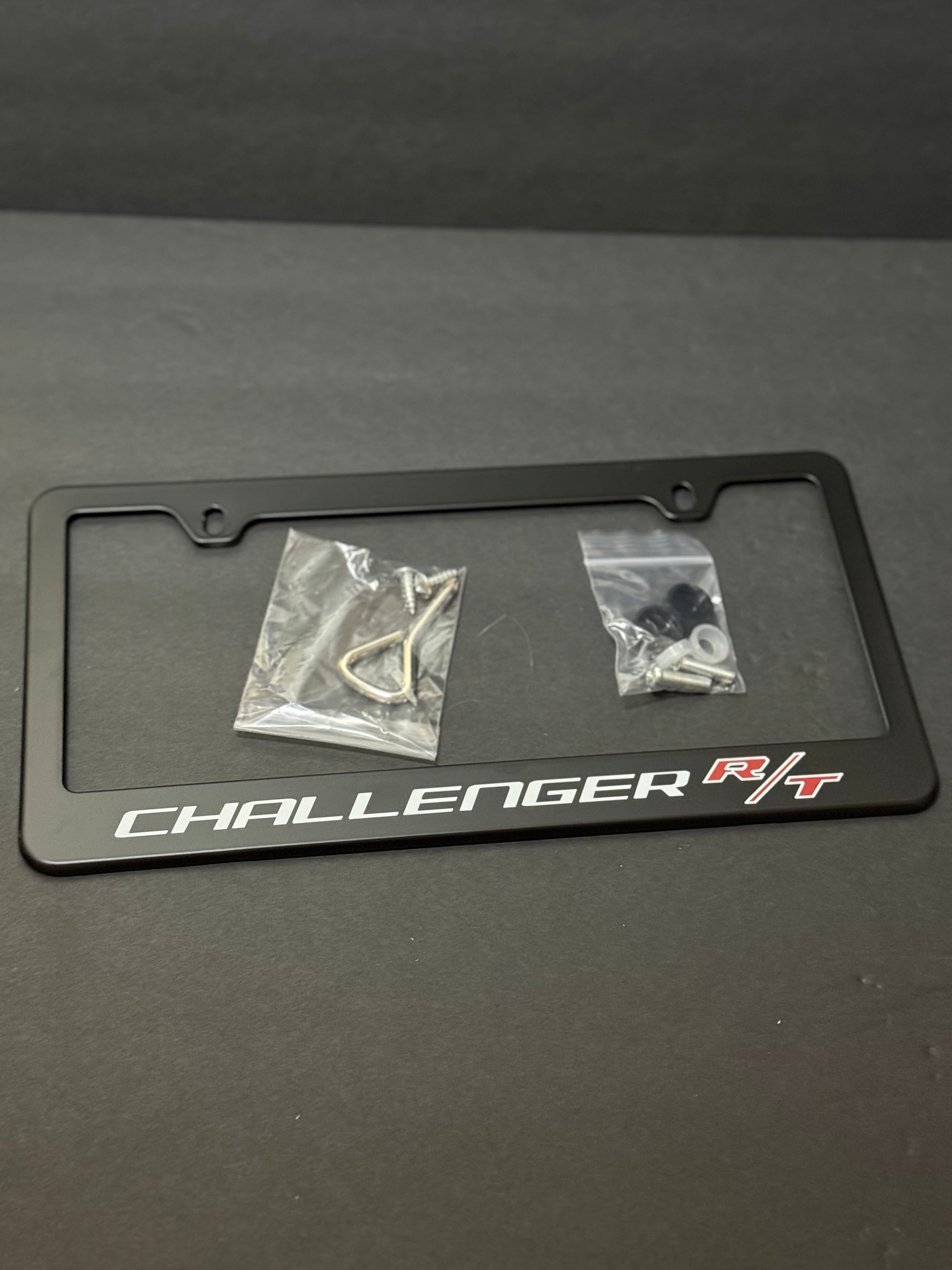Challenger R/T Black License Plate Frame (2 Holes).