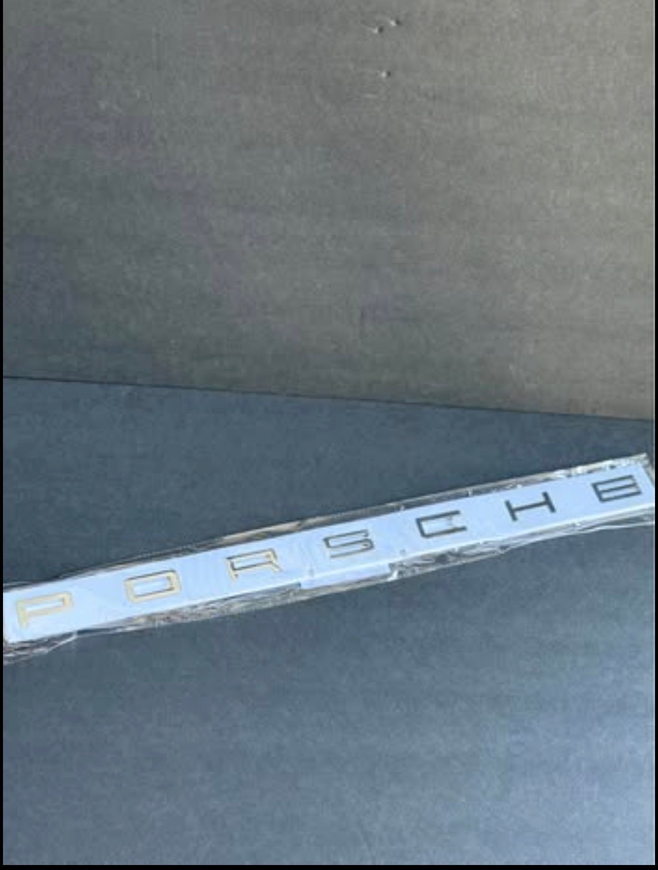 Genuine Porsche 911 991  "PORSCHE" Chrome Emblem Rear Bumper 99155923500.