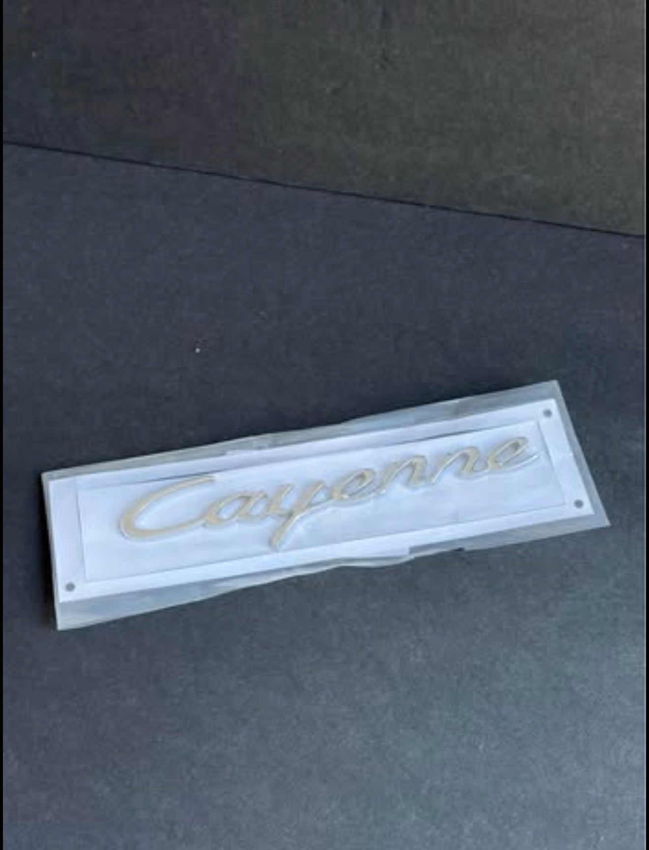 Porsche Cayenne (2011-2017) Rear Hatch Trunk Emblem Chrome Finish 95855967501.