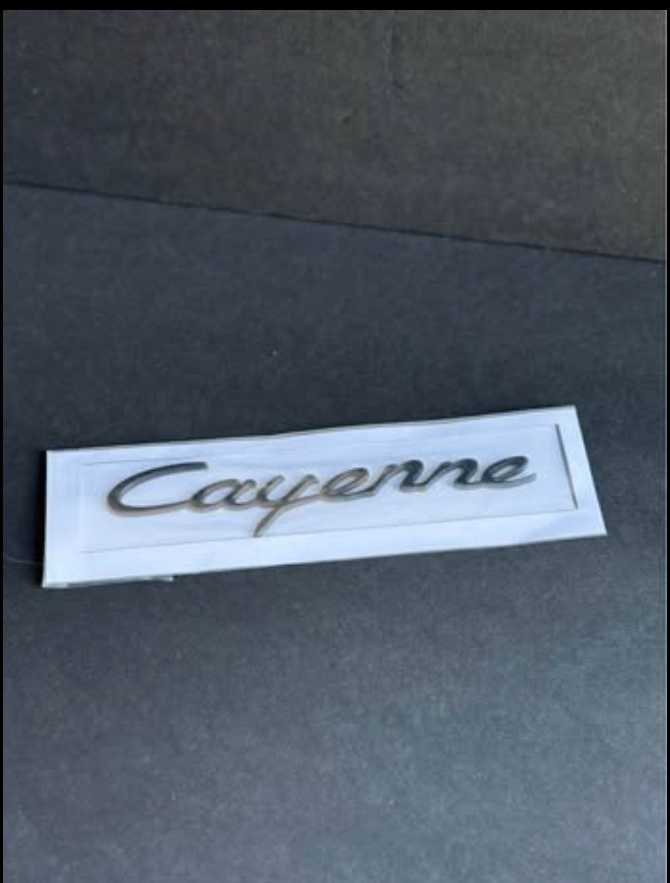 Cayenne Hatch Emblem - Matte Black - Cayenne 2011-2018.