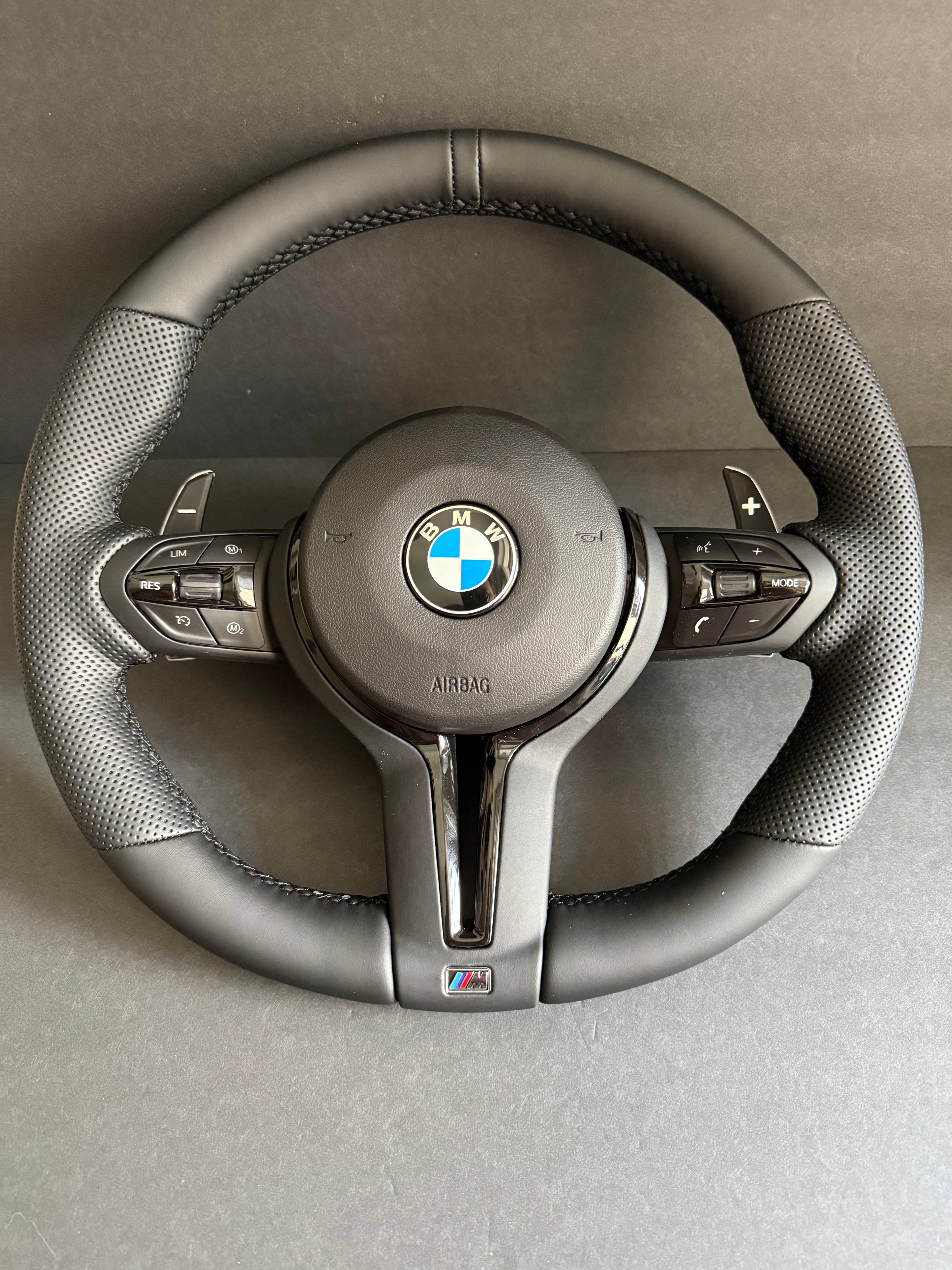 BMW BLACK LEATHER M SPORT Steering Wheel For F Series.