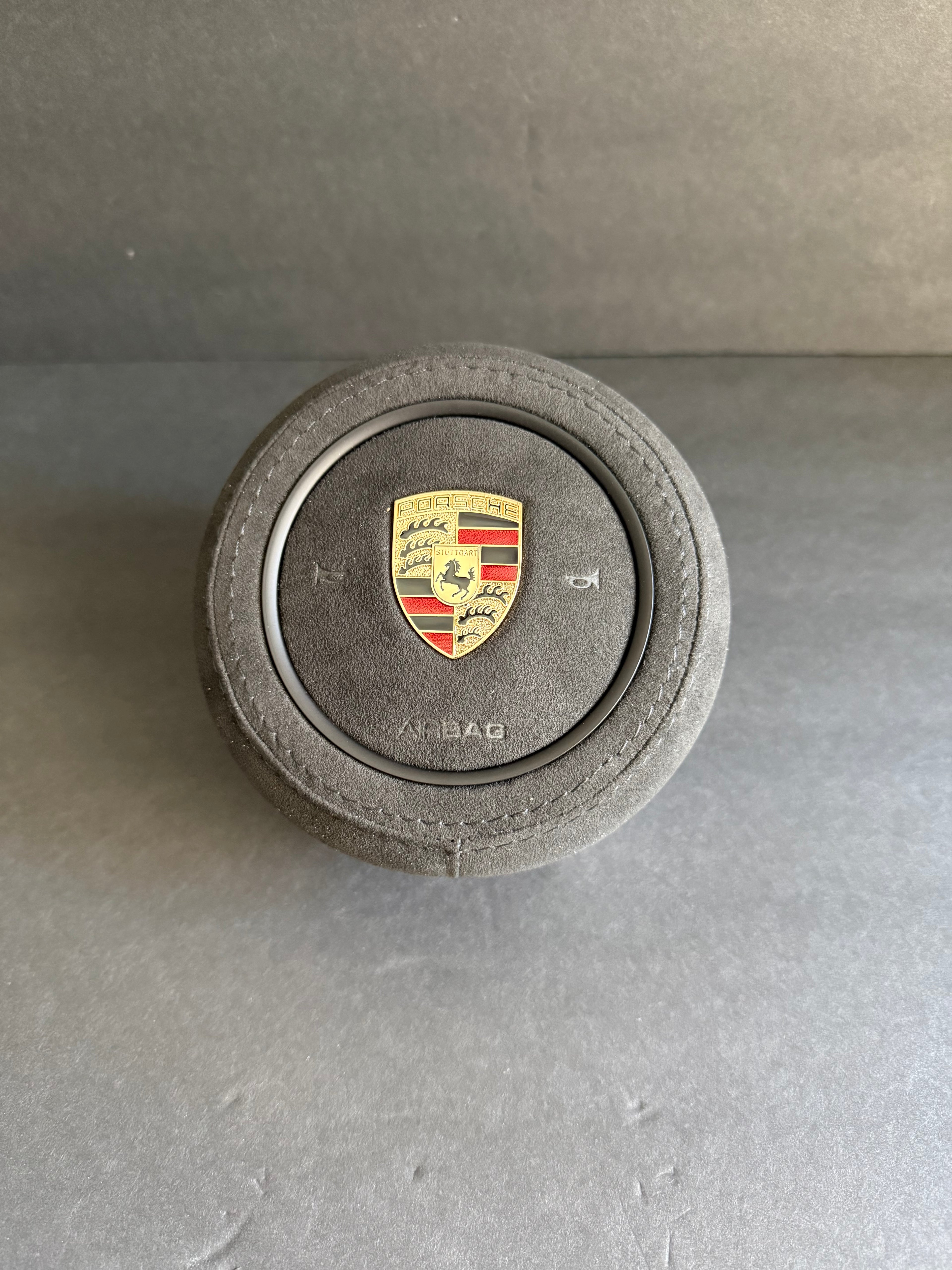 USED Alcantara Porsche Macan Panamera Cayenne Steering Wheel SRS AIRBAG Driver 9Y0880201D.